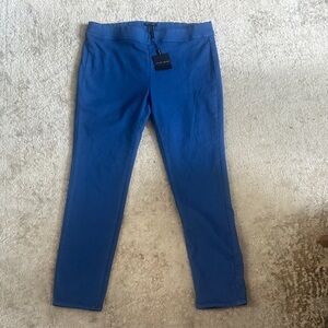 Sarah Pacini Gorgeous Blue Straight Leg Pants NWT Stretch